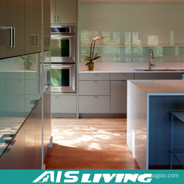 Economical UV Kitchen Cabinets Furniture for Project (AIS-K350)